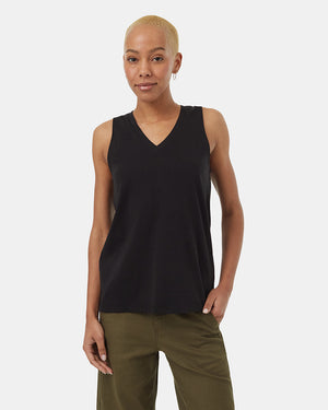 BlackWomen_sRecycledV-NeckTankTop