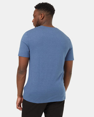 Blue-Crew-Neck-Graphic-Tee