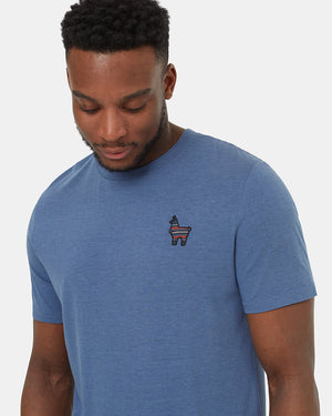 Blue-Crew-Neck-Graphic-Tee