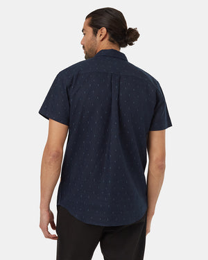 Blue-Hemp-Button-Up-Shortsleeve-Shirt