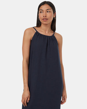 Blue-High-Neck-Or-Scoop-Neck-Reversible-Maxi-Dress