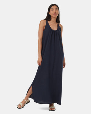 Blue-High-Neck-Or-Scoop-Neck-Reversible-Maxi-Dress