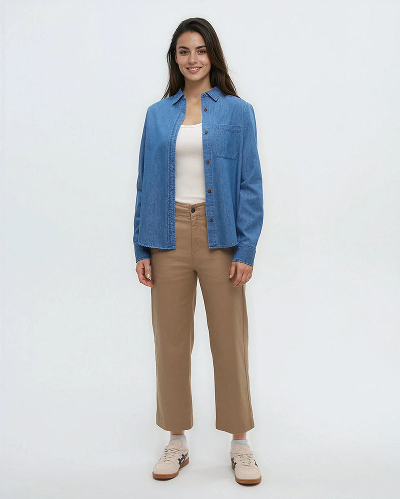 Blue-Lightweight-Denim-Button-Shirt