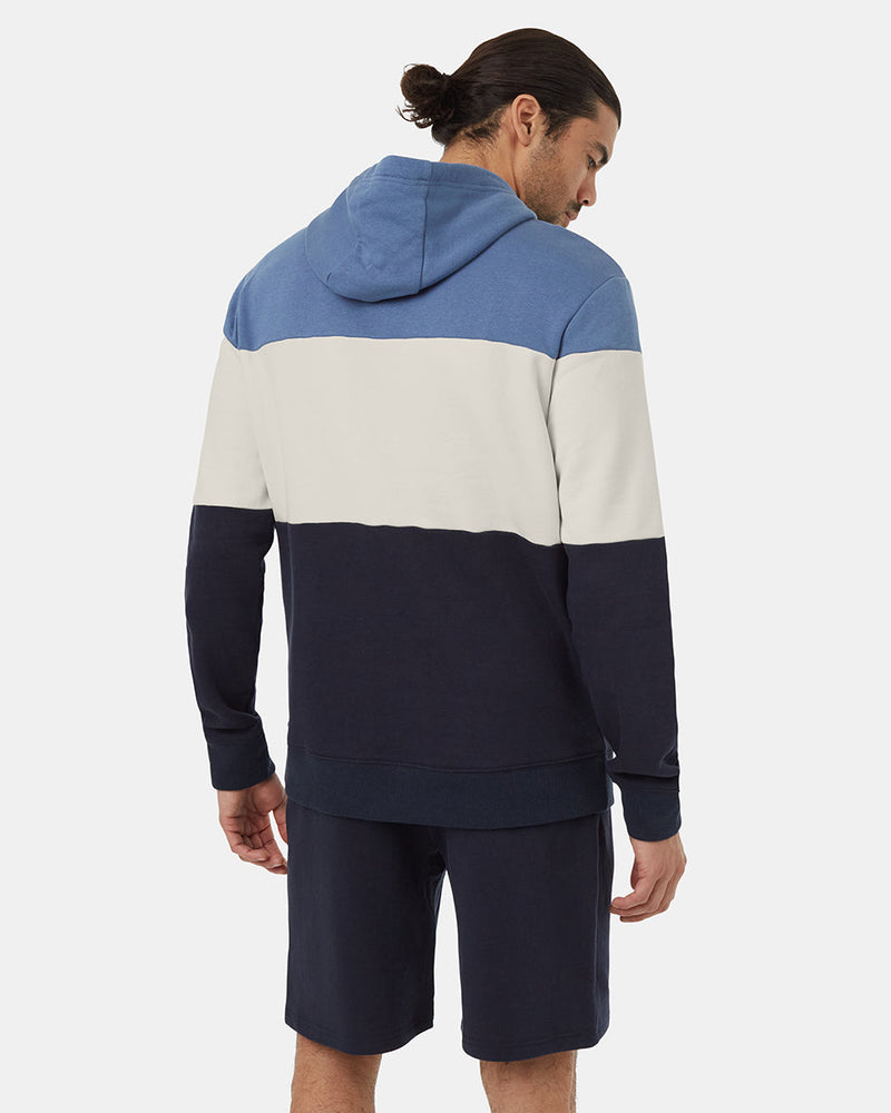 Blue-Mens-Stripe-Pullover-Hoodie