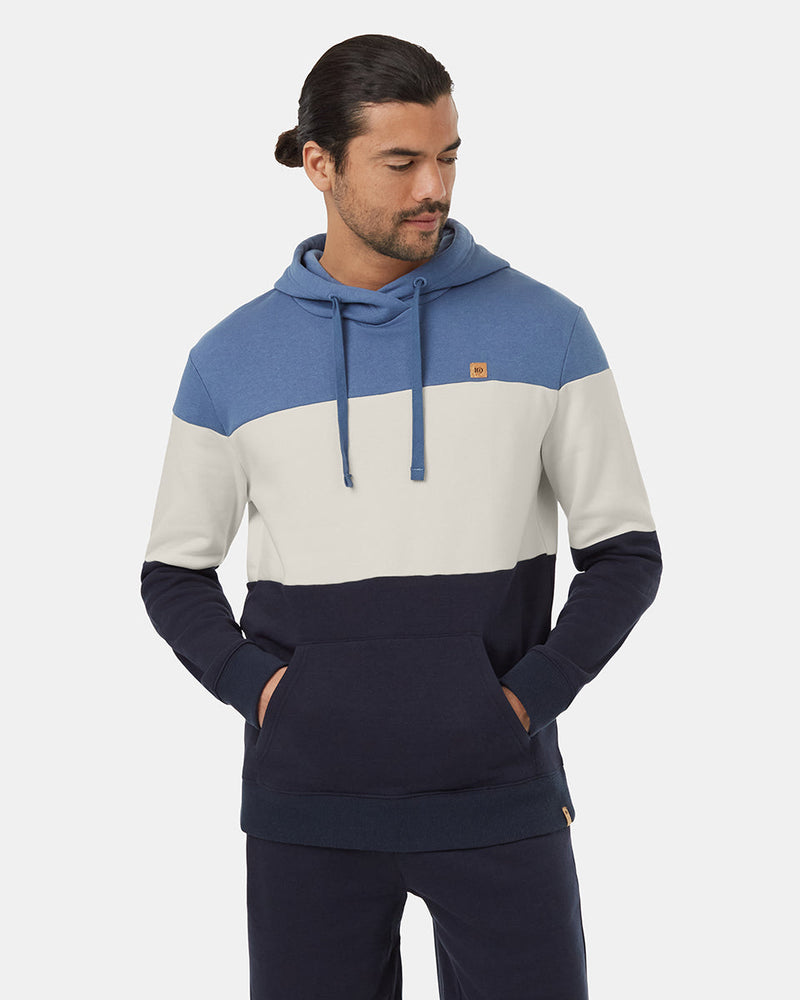 Blue-Mens-Stripe-Pullover-Hoodie