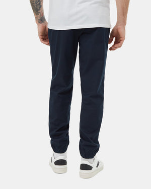 Blue-Mid-Rise-Full-Length-Tapered-Sweatpants