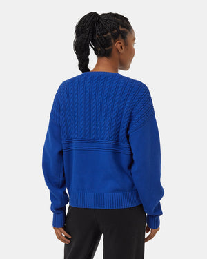 Blue-Organic-Cotton-Cable-Sweater