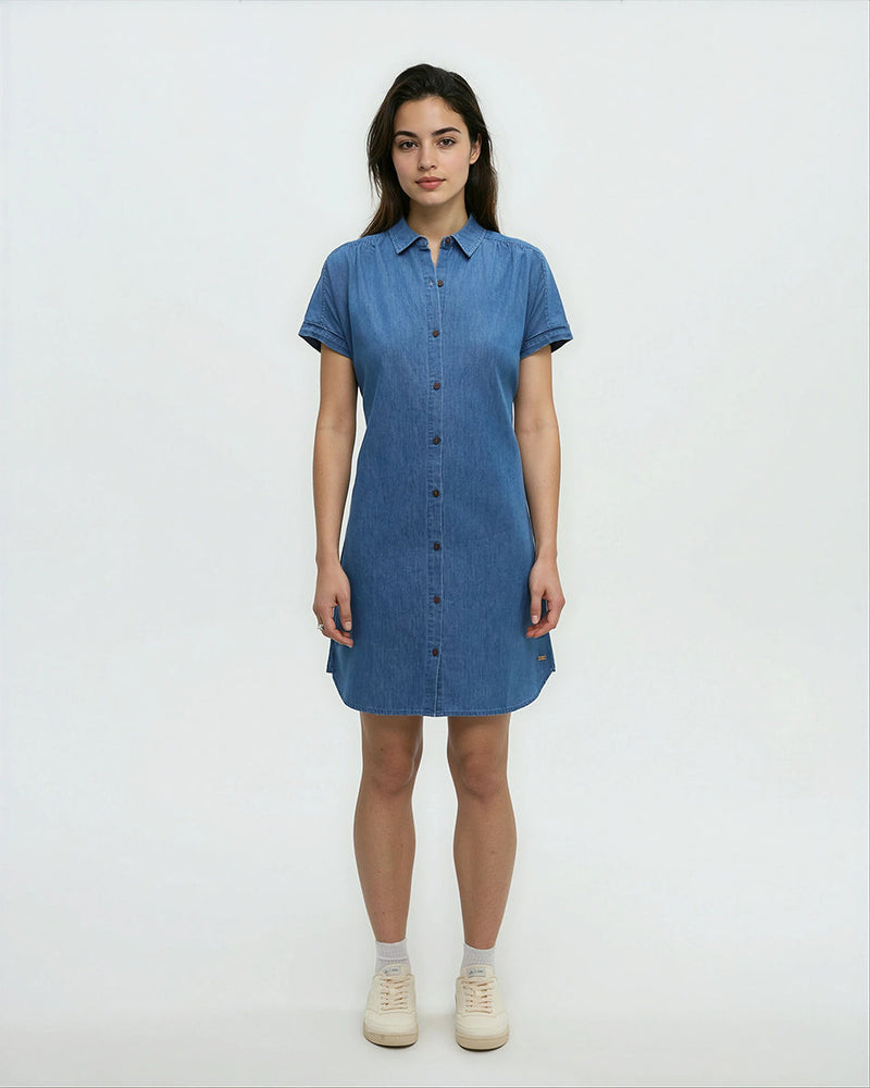 Blue-Organic-Cotton-Denim-Relaxed-Dress