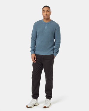 Blue-Organic-Cotton-Henley-Sweater