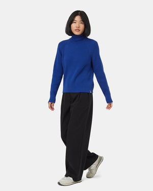 Blue-Organic-Cotton-Turtleneck-Sweater