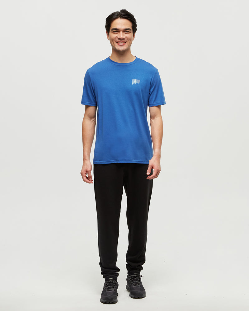 Blue-Printed-Graphic-TreeBlend-T-Shirt