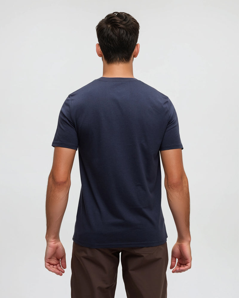 Blue-Printed-Graphic-TreeBlend-T-Shirt