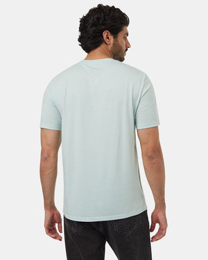 Blue-Recycled-Polyester-Crew-Neck-Tee