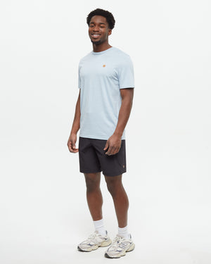 Blue-Recycled-Polyester-Crew-Neck-Tee