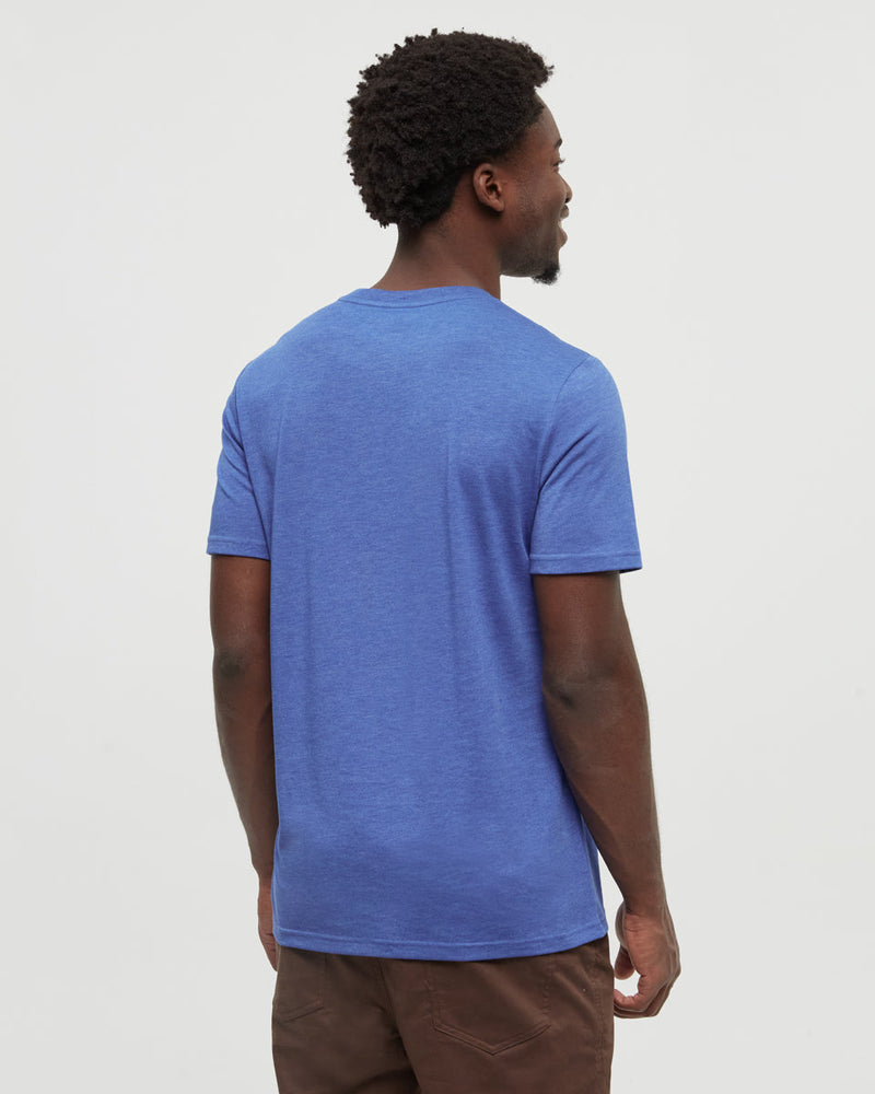 Blue-Regular-Fit-Crew-Neck-T-shirt