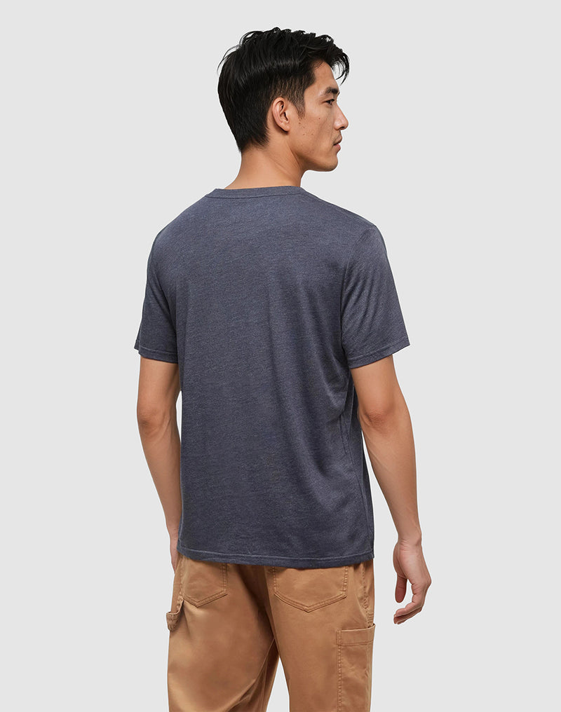 Blue-Regular-Fit-Embroidered-Graphic-T-Shirt