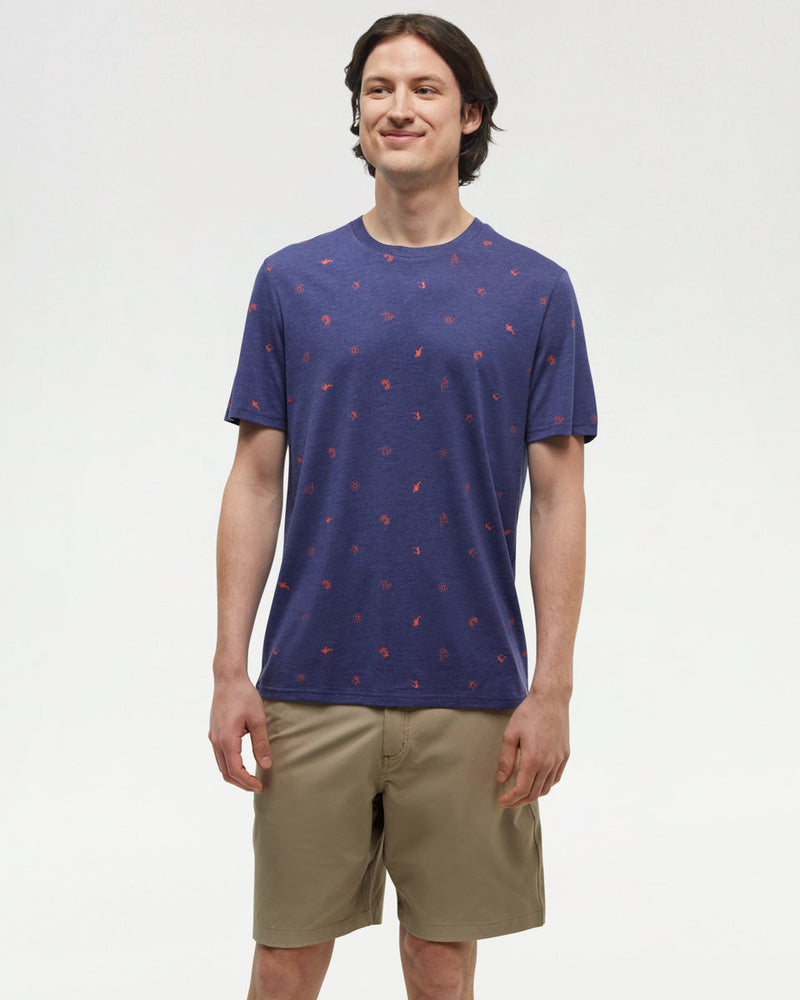 Blue-Regular-Fit-Printed-Graphic-T-shirt