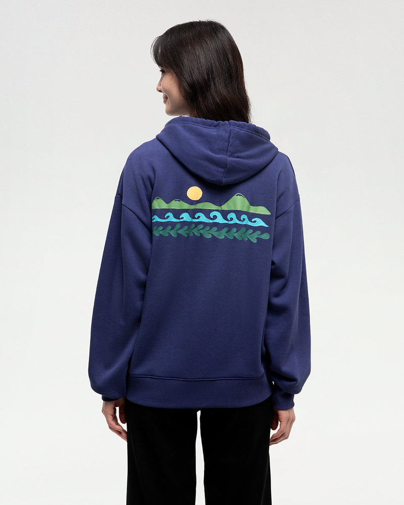 Blue-Relaxed-Fit-Graphic-Zip-Hoodie