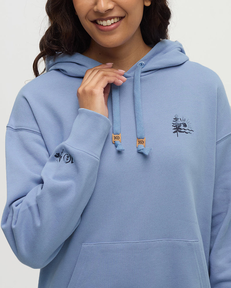 Blue-Relaxed-Graphic-Hoodie