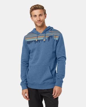 Blue-Retro-Graphic-Pullover-Hoodie