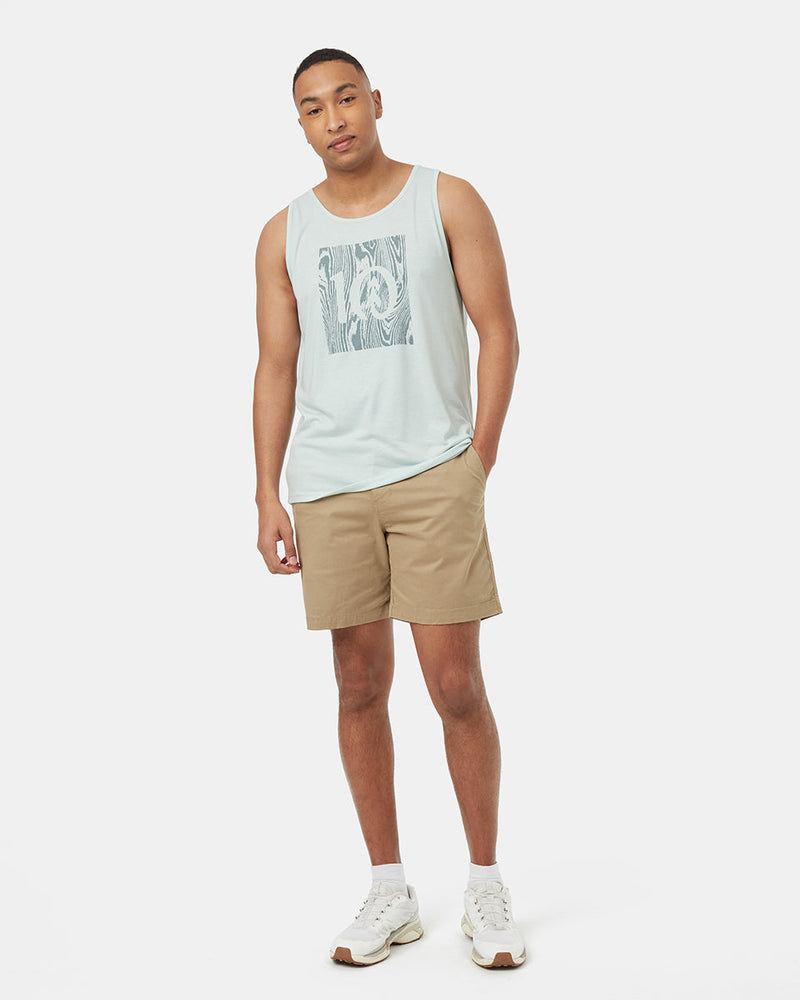 Blue-Scoop-Neck-Regular-Fit-Graphic-Tank