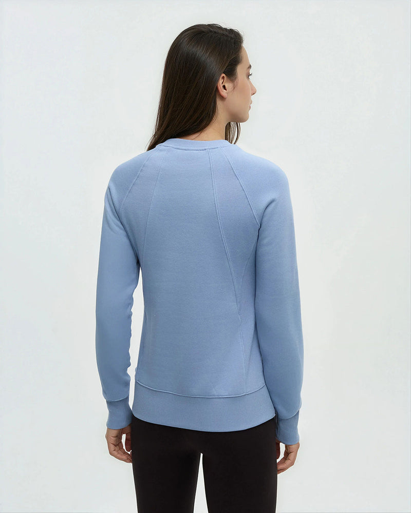 Blue-TreeFleece-Rib-Panel-Raglan-Crew