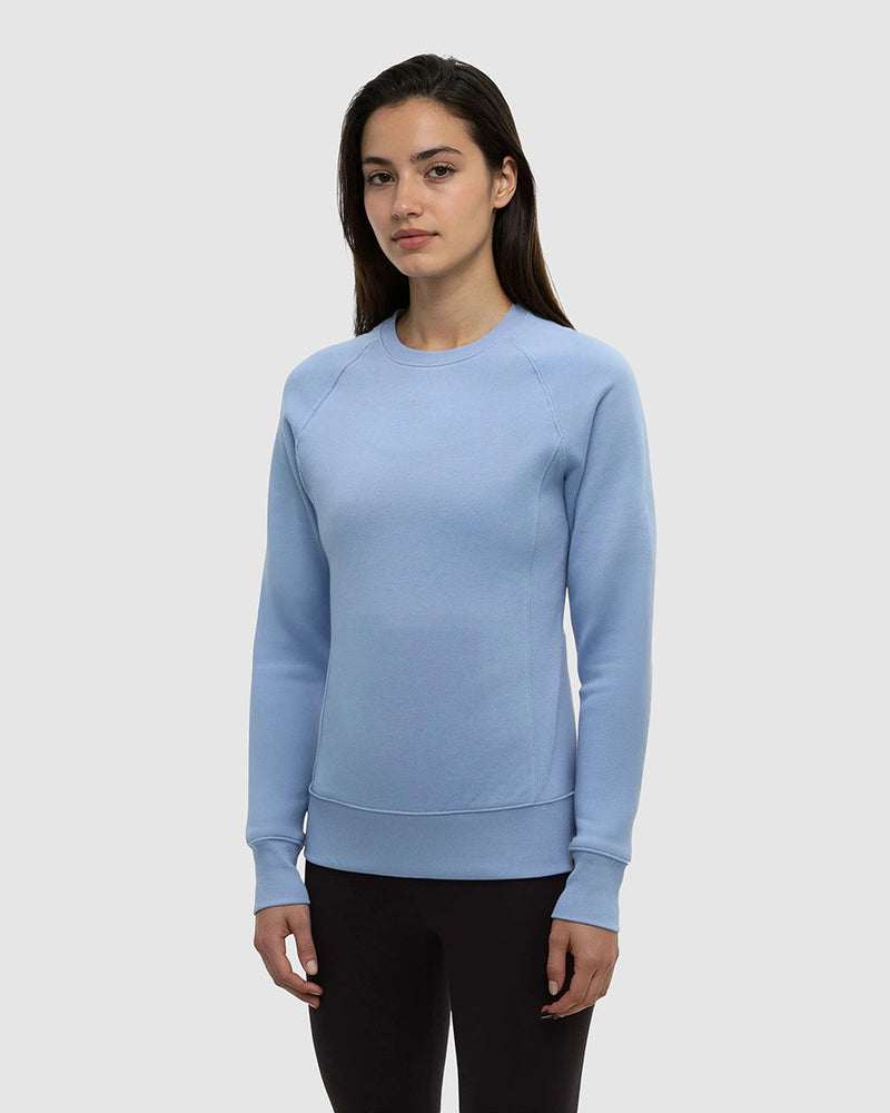 Blue-TreeFleece-Rib-Panel-Raglan-Crew