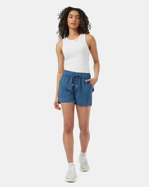 Blue-Womens-Casual-Summer-Shorts