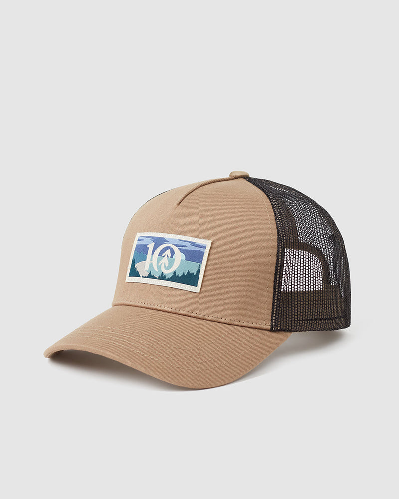 Brown-5-Panel-High-Profile-Baseball-Cap