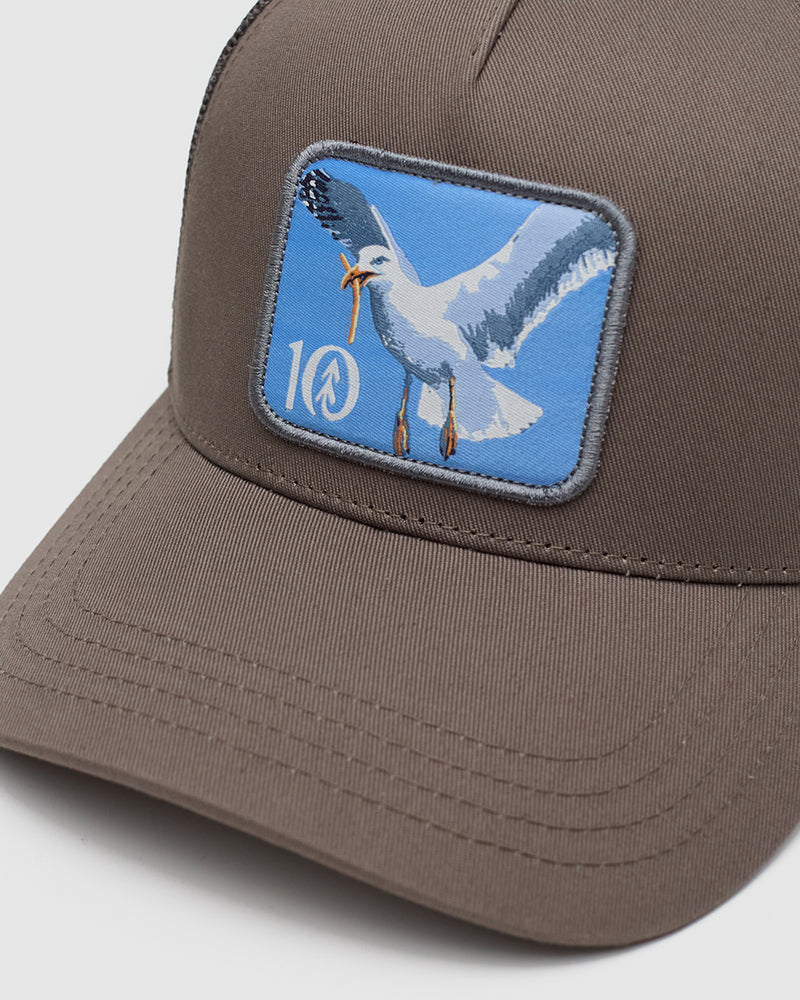 Brown-5-Panel-High-Profile-Baseball-Cap