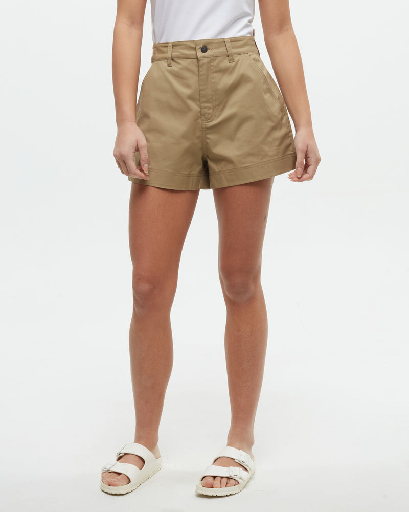 Brown-Eco-Friendly-High-Rise-Shorts
