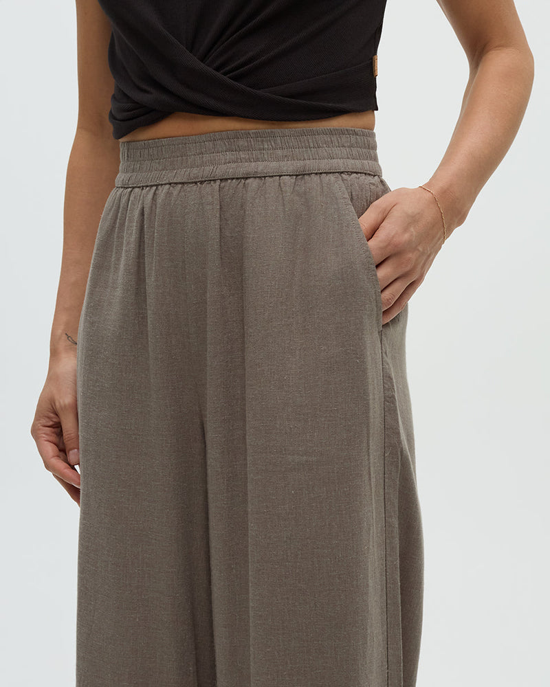Brown-Hemp-High-Rise-Wide-Leg-Pant