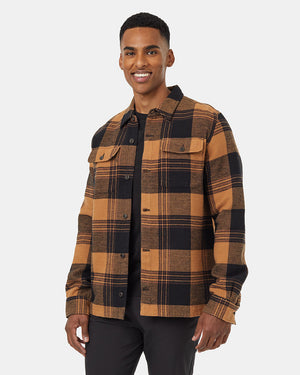 Brown-Long-Sleeve-Button-Up