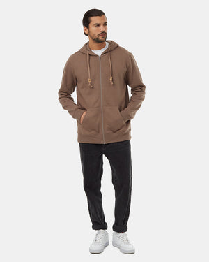 Brown-Men_s-Cotton-Zip-Up-Hoodie