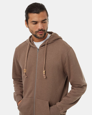 Brown-Men_s-Cotton-Zip-Up-Hoodie