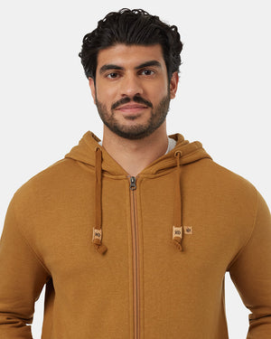 Brown-Mens-Cotton-Zip-Up-Hoodie