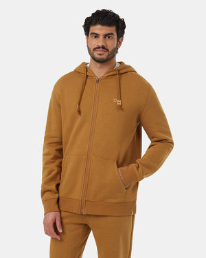 Brown-Mens-Cotton-Zip-Up-Hoodie