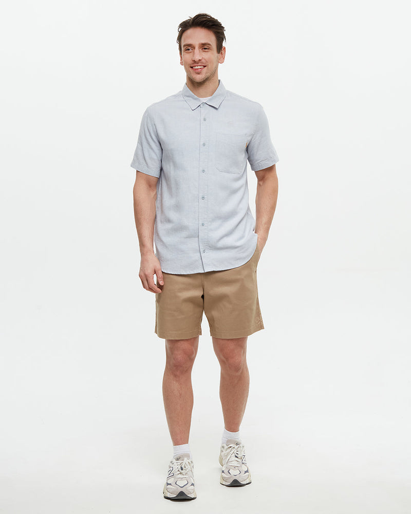 Brown-Mens-Hemp-Mid-Rise-Shorts