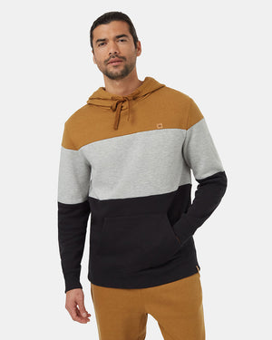 Brown-Mens-Stripe-Pullover-Hoodie