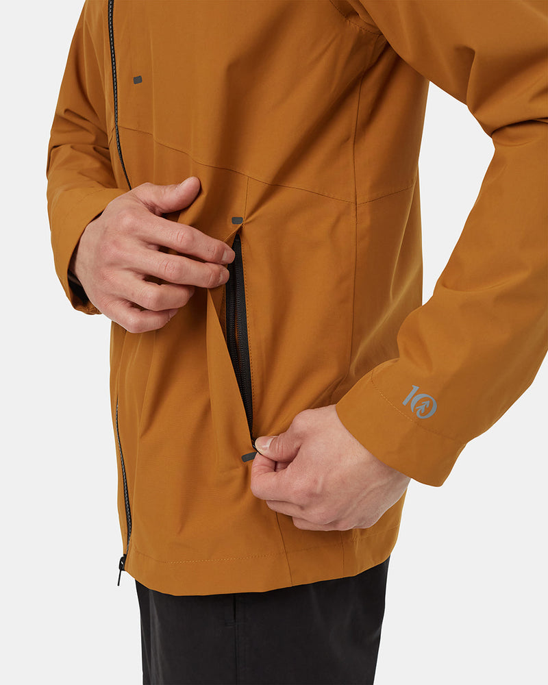 Brown-Mens-Waterproof-Rain-Jacket