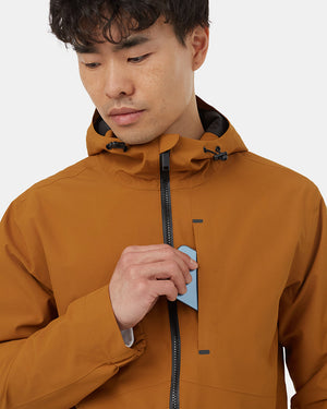 Brown-Mens-Waterproof-Rain-Jacket