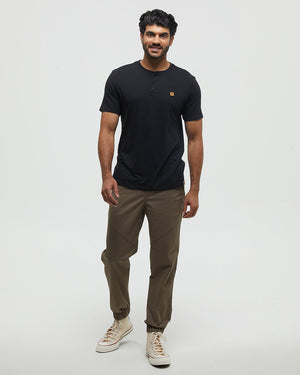 Brown-Mid-Rise-Full-Length-Tapered-Sweatpants