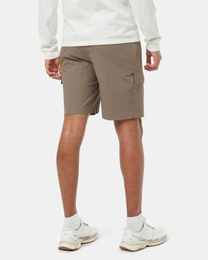 Brown-Mid-Rise-Water-Repellent-Shorts