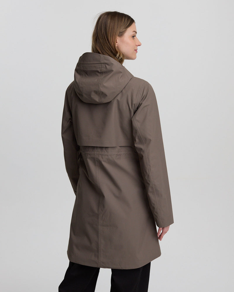 Brown-Misty-Rain-Shell-Hooded-Rain-Jacket
