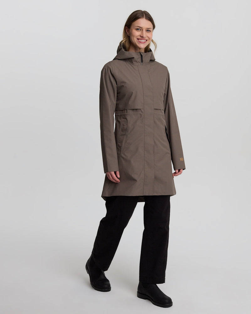 Brown-Misty-Rain-Shell-Hooded-Rain-Jacket