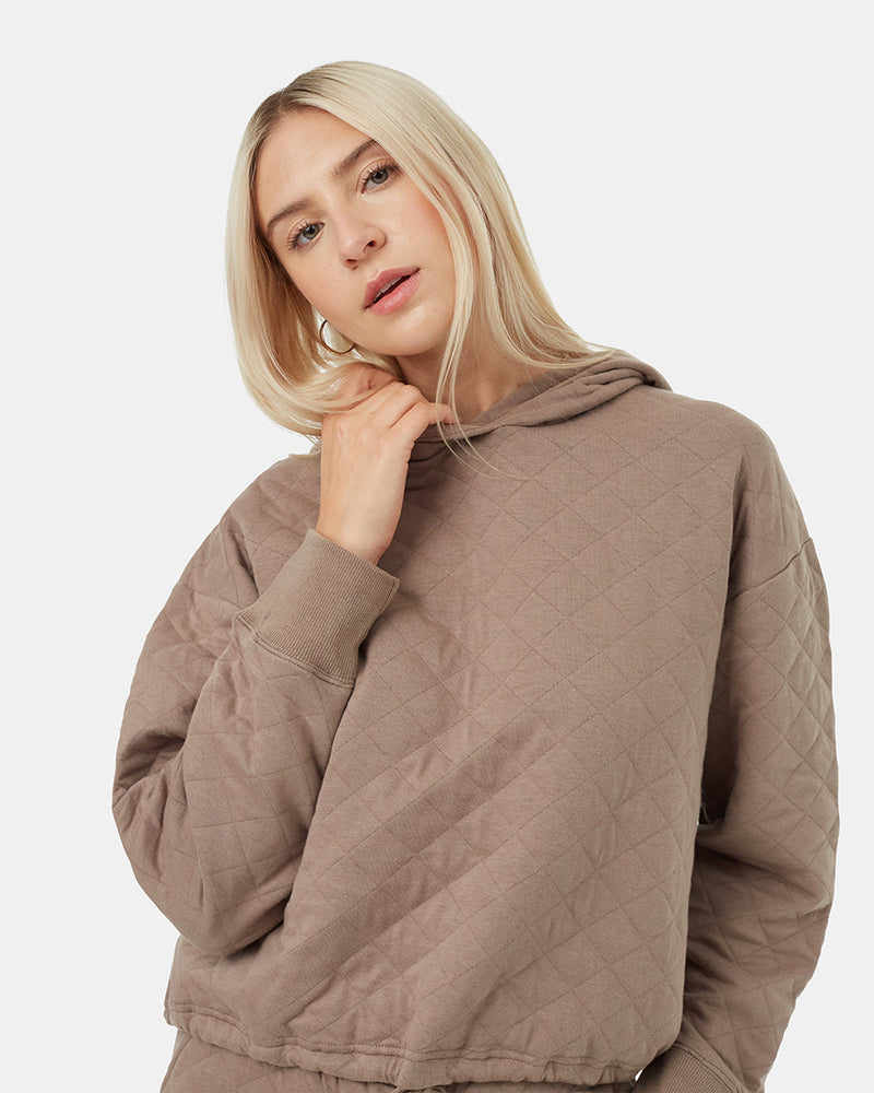 Brown-Organic-Cotton-Quilted-Relaxed-Hoodie