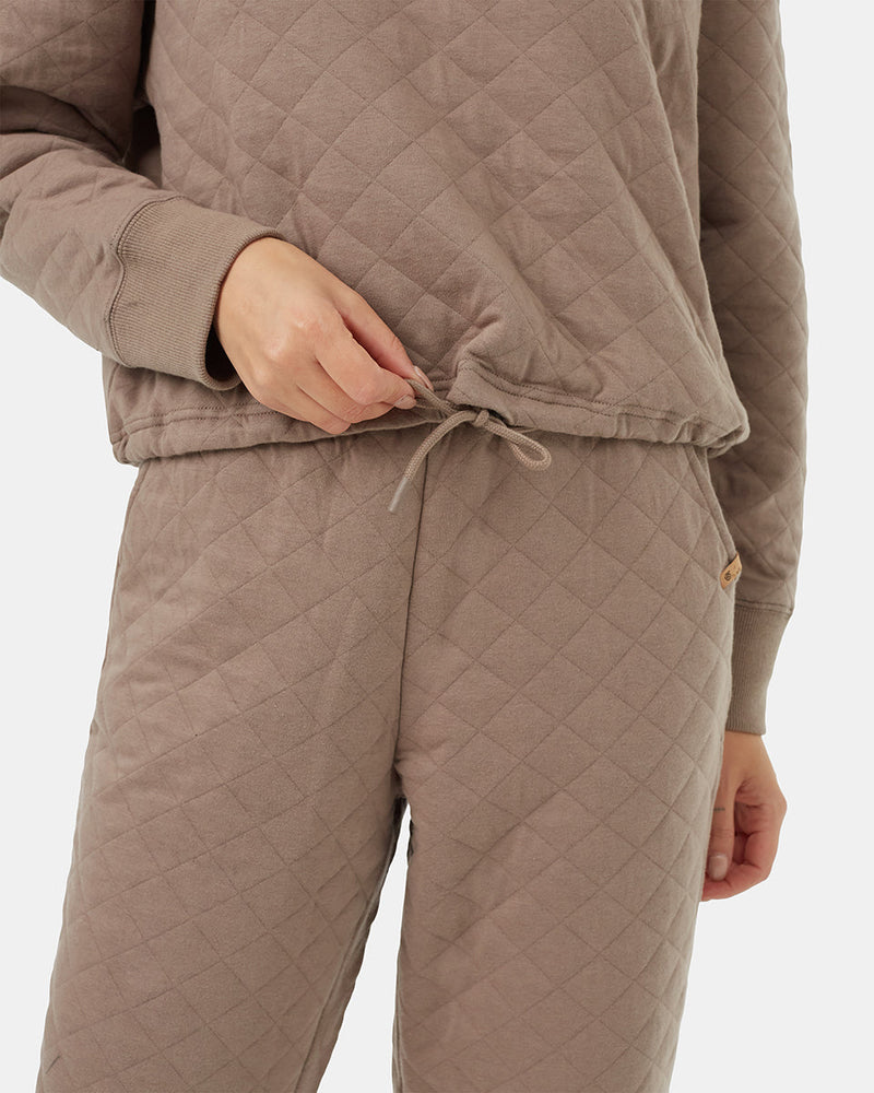 Brown-Organic-Cotton-Quilted-Relaxed-Hoodie