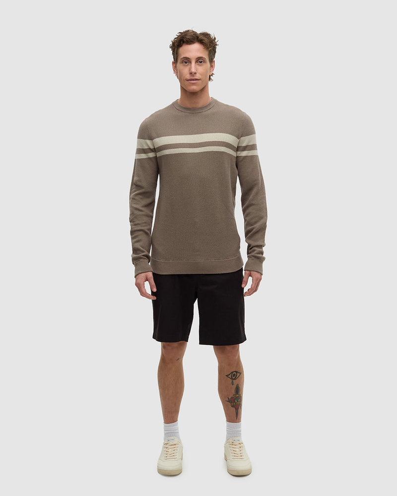Brown-Organic-Cotton-Woven-Sweater
