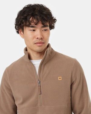 Brown-Recycled-Polyester-Collared-12Zip-Sweater