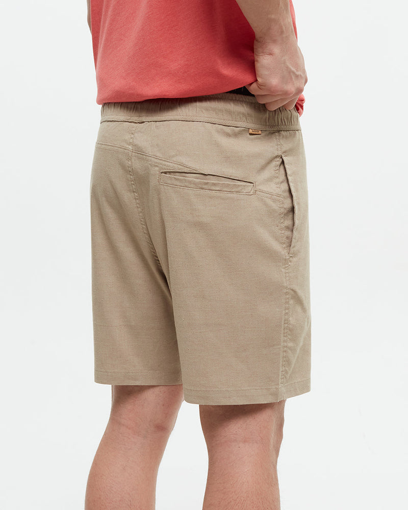 Brown-Regular-Fit-Pull-on-Short